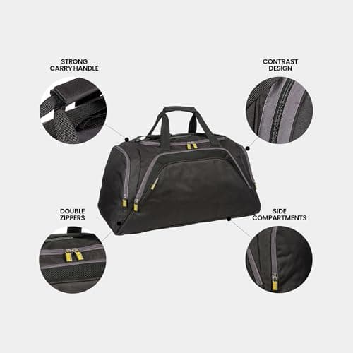 Large Sports & Travel Holdall Duffle Bag – 82L, Adjustable Shoulder Strap, Multiple Compartments | Mens Travel Bag for Gym & Trips — view 6