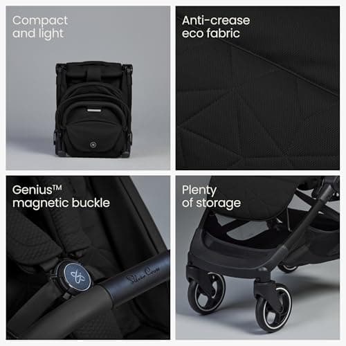 Silver Cross Clic 2 Compact Stroller & Travel Bag, Birth to 22kg, Space — view 4