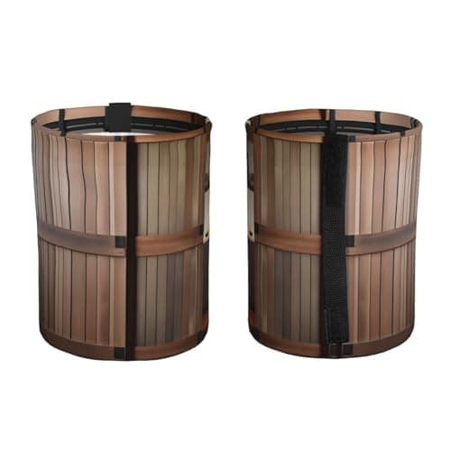 MDATT Teal Barn Door Floral Car Trash Can Leak-Proof Organizer For Long Road Trips And Family Vacations — view 2