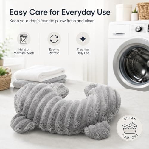 Qnbonrich U-shaped Dog Cushion Medium Dogs - Orthopaedic Cuddly Pillow Washable, Neck Support for Deep Relaxation, Toy Cushion for Dogs — view 6