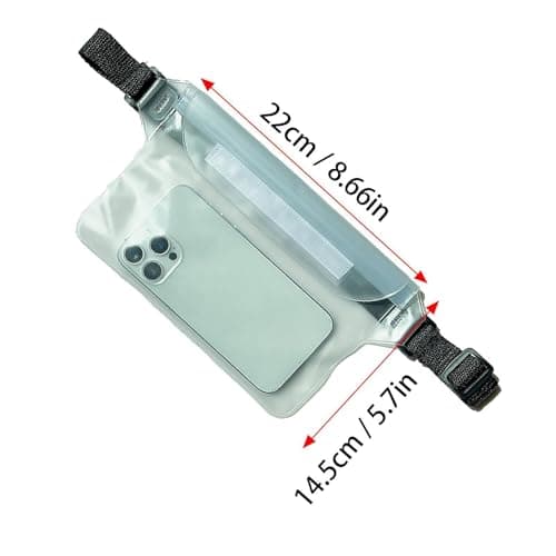 Waterproof Phone Pouch - Phone Tablet Waist Bag, Waterproof Secure Storage Pouch, Floating Beach Travel Case, Durable Heavy Duty Phones Protection Gear | Daily Items Made for Swimming Activity Needs — view 4