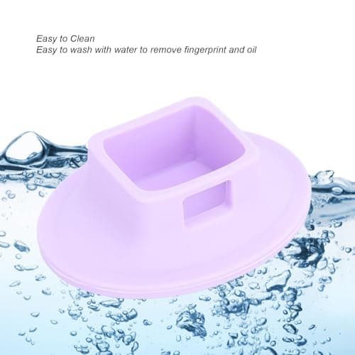 Pocket 3 Stand Base Mount, Lightweight Compact Silicone Non-Slip Desktop Mount Stable Pocket 3 Handle Accessories with a Portable Charging Opening, for (Purple) — view 4