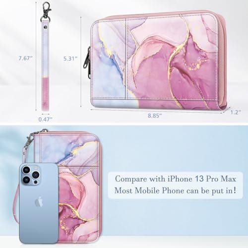 FINTIE Passport Holder Travel Wallet for Family — view 3