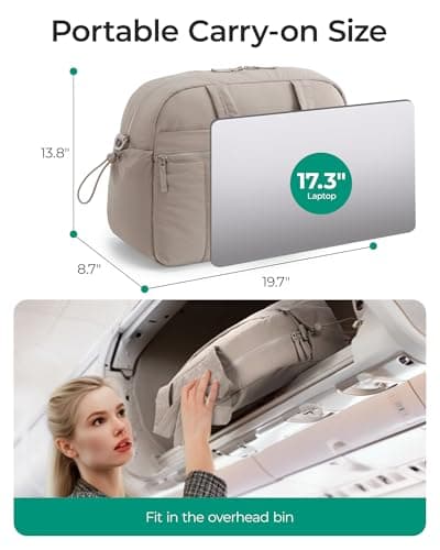 BAGSMART Womens 42L Travel Gym Bag Set, Carry on Hand Luggage Cabin Bag — view 2