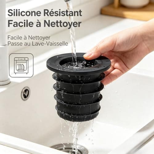 1/6Pcs Silicone Liquor Pourer Adapter Liquor Pourer Spout Dust Covers Up to 1 Inch/25mm Neck Extra Large Universal Olive Oil Wine Bottle Pour Spout Convertor Connector Kitchen Gargets (1) — view 4