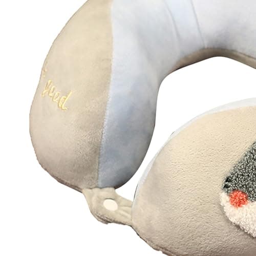 SUNGOOYUE Cute Animal U Shaped Headrest, High Resilience Neck Pillow with PP Cotton Filling for Travel Car Office Nap (About 30x30cm/11.8x11.8in) — view 3