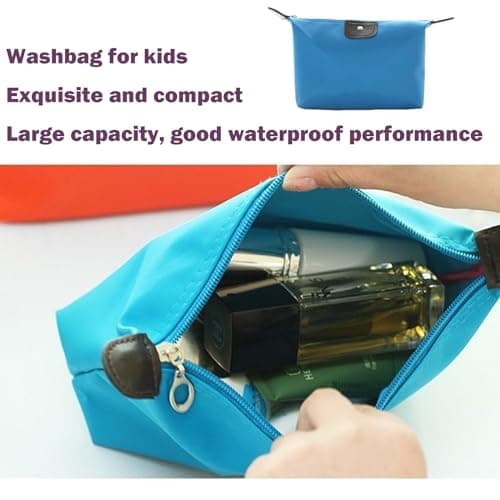 PRVCFZ 4Pcs Washbag, Kids Wash Bags, Multicolour, Foldable Travel Toiletry Bags, Ideal for Travel, Gym, Camping — view 4