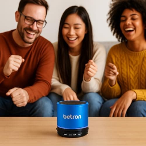 Betron KBS08 Bluetooth Speaker, Wireless, Portable, Mini, Blue — view 4