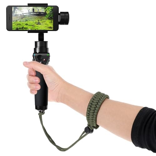 Yuanchu Camera Wrist Strap Lanyard, Adjustable Nylon Camera Wristband Straps with a 1/4" screw Quick Release Camera Hand Strap for Action Cameras Selfie Sticks Tripods Phone Mounts(Green) — view 5