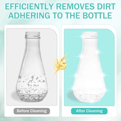 MICHIHOMIE 2 Pcs Long Handle Bottle Brush for Cleaning with Wood Handle — view 4