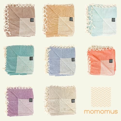 MOMOMUS Beach Blanket XXL 210x240cm (83x94in) Sand Free Cotton Mat — view 6