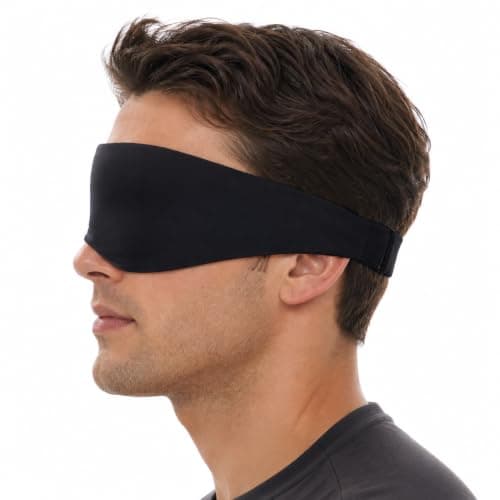 ALASKA BEAR Sleep Mask for Side Sleepers, Machine Washable Eye Mask, Black — view 6