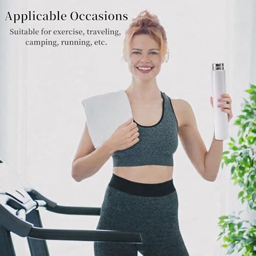 Covzoe 4 Pack Slim Stainless Steel Water Bottles Leak Proof, 280 ml — view 5