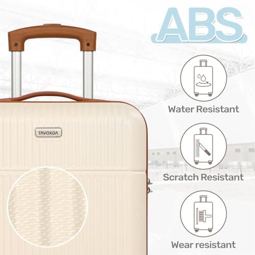 Tavoxda Cabin Suitcase 20 Inch ABS Hardshell Carry-on Luggage for Travel — view 5