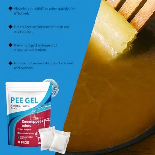 CBOFOL Portable Toilet Gel & Absorbent Powder Sachets for Adults,10 pieces — view 3