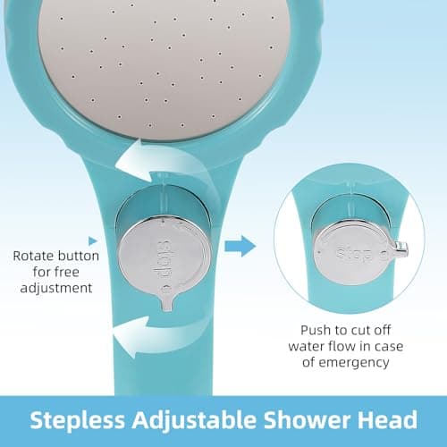 VIHBRAI 6000mAh Portable Camping Shower, Rechargeable Battery Shower Pump — view 5