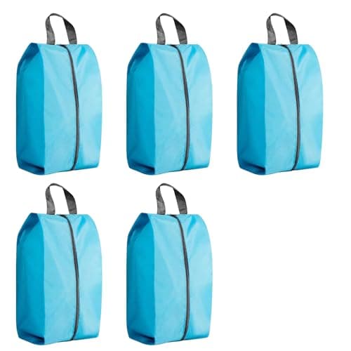 Travel Shoe Bags, 5PCS Shoe Bags for Travel, L Size Shoes Storage Bag, Unisex Shoe Pouch for Travel or Home Storage(Blue)
