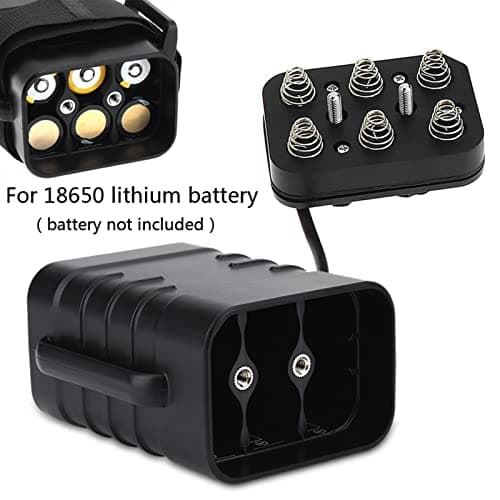 POENVFPO Battery Case, Battery Charger Box Waterproof Battery Pack with DC and USB Connectors for Bicycle Lamp and Smartphone — view 4