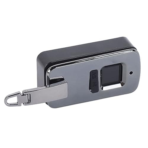 Cryfokt Fingerprint Lock Small Keyless Biometric Lock for Travel Suitcases Bags Aluminium Alloy 3.7V Compact Size (Gray) — view 5