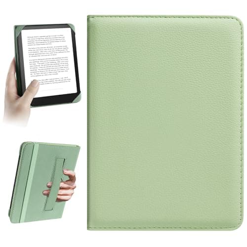 HoYiXi Universal Case for 6.8 Inch 7 Inch Kindle eReaders Compatible with Paperwhite/Kobo/BOOX T68/iReader Ocean,6.8-7" eReaders Protective Case Cover Elastic rope,Green