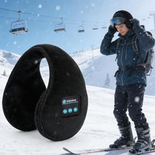 Wireless Ear Muffs Ear Warmers Winter Headphones Warm — view 4