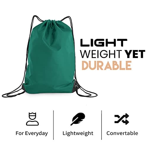 adam & eesa® Unisex Drawstring Gym Bags - Personalised Waterproof Sack with Carry Handles for Mens & Womens - Kids PE Swimming School Bag - Ideal for Beach, Holidays, Shopping, Yoga (7.5L Capacity) — view 4