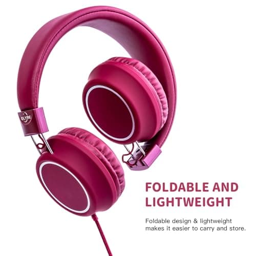 Olyre Foldable Kids Wired Headphones with Mic, Headset for Boys & Girls — view 3