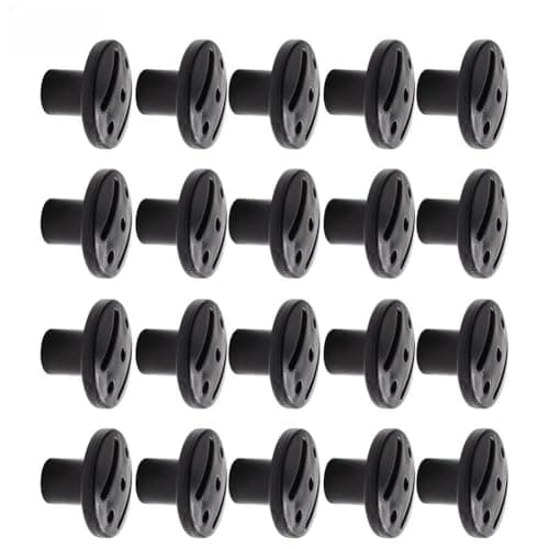 Risveglio 20pcs Anti-Rust Tent Pole End Puncture Proof Tips Trekking Poles
