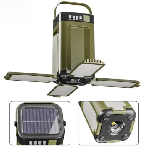 Solar Camping Lantern with USB Output, Foldable LED Outdoor Light — view 3
