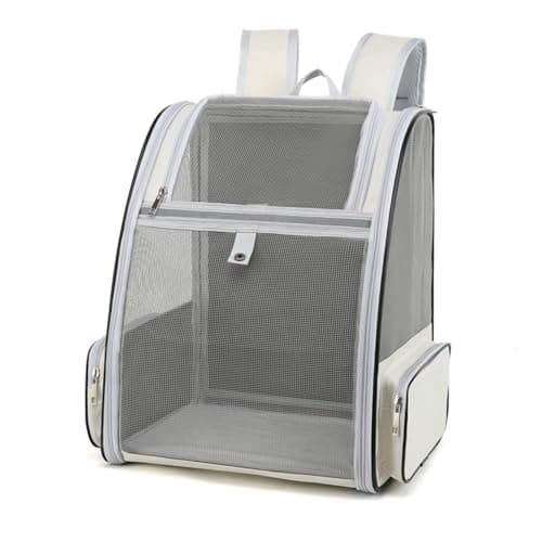 Haipky Ventilated Cats Dogs Rabbits Carrier Backpack for Small Pets and Puppies – Perfect for Outdoor Adventures and Vet Visits, Ultimate Comfort On-the-Go, Yellow