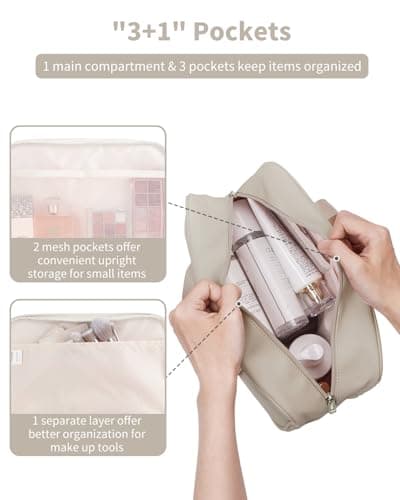 Narwey Large Toiletry Bags for Women,Travel Wash Bag Women for Toiletries — view 2