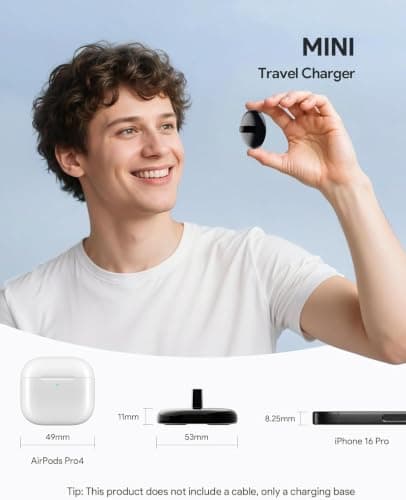 Electric Toothbrush Travel Charger Replacement Slim Compatible with Oral B — view 4