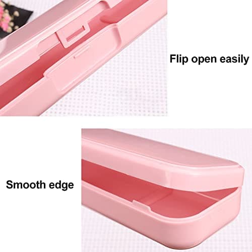 Hahhhha 2pcs Rectangle Flatware Organizer Cutlery Fork Spoon Travel, Portable Flatware Box Tableware Storage Case, Travel Case Tableware Storage (Size:20x5x2.8cm) — view 4