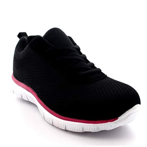 Get Fit Women’s Slip-On Walking Shoes - Lightweight Breathable Trainers with Memory Foam - Casual Work Sneakers - Comfortable Gym, Travel & Everyday Wear - Navy - UK6/EU63