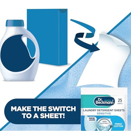 Dr. Beckmann Laundry Detergent Sheets, Sensitive, 25 Sheets — view 5