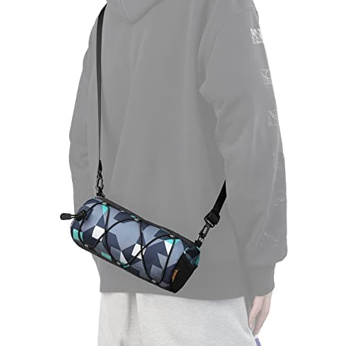 Rhinowalk Bike Handlebar Bag - Front Bag with Shoulder Strap for Road & Mountain Bikes (Camouflage Blue) — view 5