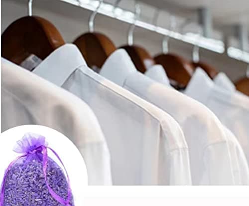 20X Lavender filled bags drawers,(7x9cm) wardrobe fresheners，lavender moth repellent for wardrobes, suitable for pillows, cars, shoe cabinets, cupboards — view 3