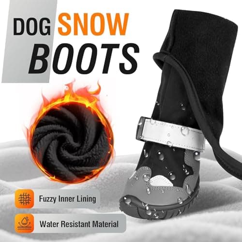 Pet Ski Trousers - Thermal Animal Leggings, Non Slip Frost Guards, 9.84 x 11.81 x 2.36IN Breathable Arctic Mobility Suit | Defensive blizard Expedition Outfit, Hunting Camping Travel — view 5