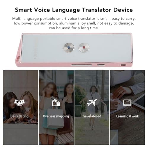 Yctze Smart Voice Translator 99% Accuracy Rate Portable (Rose Gold) — view 3