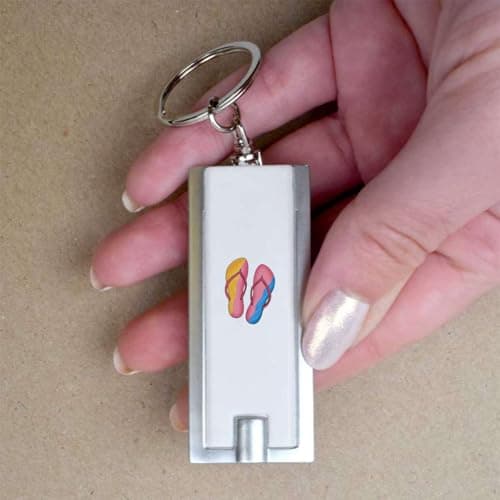 Azeeda 'Summer Sandals' LED Keyring Torch (KT00044234) — view 3