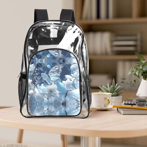 WZYCWB Fluttering Butterfly Patterned backpack set (lunch bag and pencil case) | Perfect for school, work, business trips, and travel. — view 6