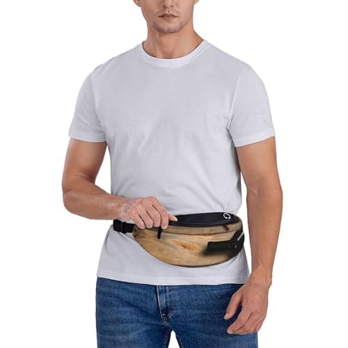 Wine Bottle Corks Grapes Print Bum Bag, Waist Fanny Packs with Headphone Jack and Adjustable Belt Cross Body Bumbags for Travel Running Jogging Workout Hiking — view 5