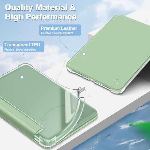 FINTIE Slim Case for 6" Kindle 11th Gen 2024/2022, Agave Green — view 4