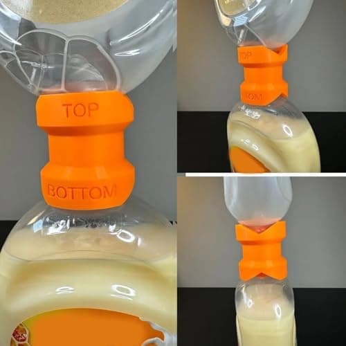 Spill Proof Liquid Dispensing Tool for Quick Refills of Cosmetic and Beauty Liquids Bottles Connectors Bottle Filler Adapter — view 5