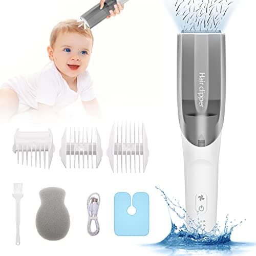 Carer Spark Baby Hair Clippers,Quiet Vacuum Trimmer for Toddlers