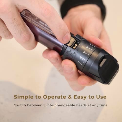Beard Trimmers for Men, 5 in 1 Men's Grooming Kit with USB-C Charging Dock — view 6