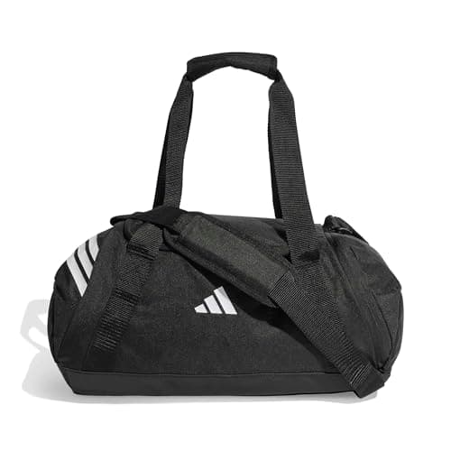 adidas Unisex Tiro Duffle Bag Small Duffel Bag, Black/White, One Size