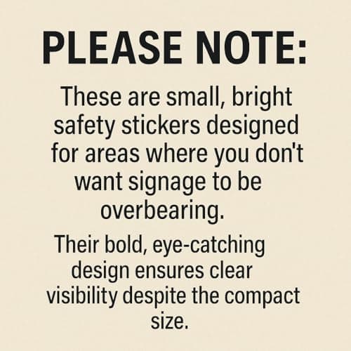 Small-Sized Multipack / 35x55mm Each (8-Pack) / First Aid Self-Adhesive Signage/Vinyl Decals Removable & Wipeable/Indoor or Outdoor Stickers/Gloss Finish / — view 2