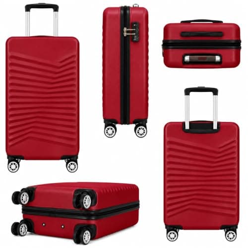 45 X 36 X 20 CM Underseat Cabin Trolley Detachable Wheels 1842 (Burgundy)