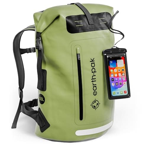 Waterproof Dry Bag 55L - Roll Top Sack for Kayaking Sailing Boating